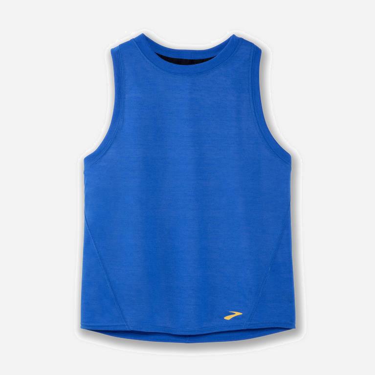 Brooks Distance - Camiseta Sin Mangas Mujer - Azules (LM5304926)